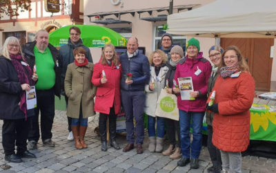 Im Bürgerdialog auf dem Laufer Marktplatz