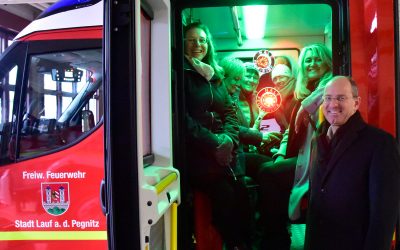 Die Grünen beeindruckt von der Leitung der Freiwilligen Feuerwehren in Lauf – Besuch der Wache